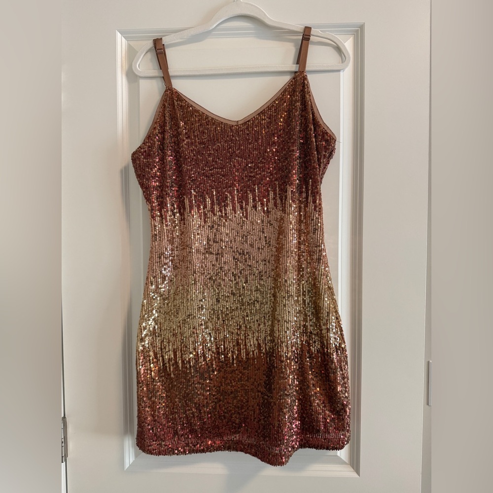 Sequin Ombré Mini Dress